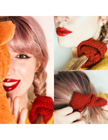 Handmade Knitted Scrunchie