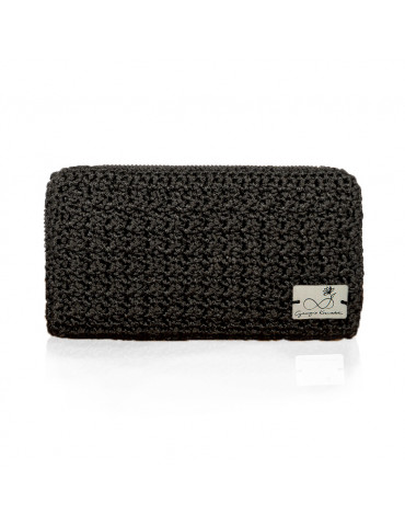 Handmade Knitted Wallet With Double Zipper