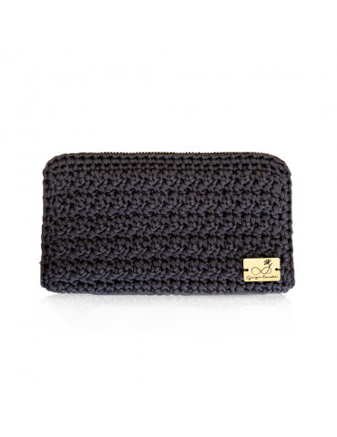 Handmade Knitted Wallet With Double Zipper
